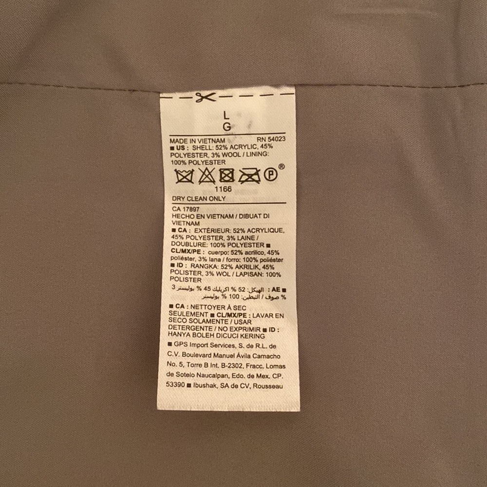 Old Navy Cocoon Coat L - Picture 4 of 4